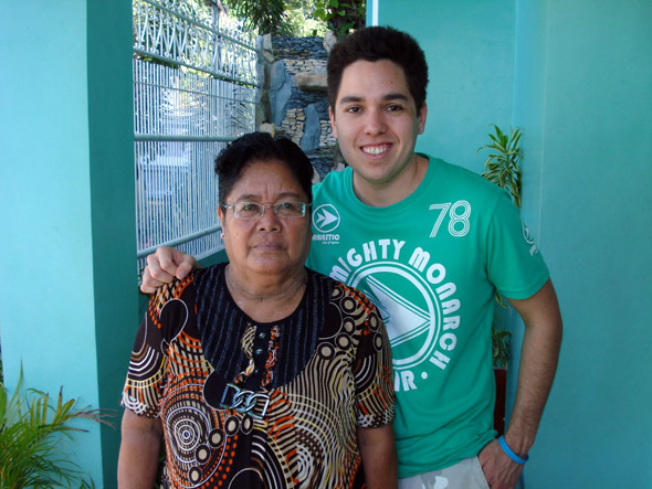 Philippines 2008 - Kieron and his grandmother