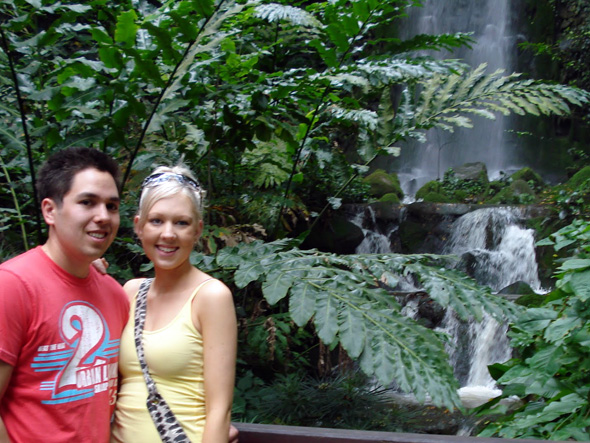 Waterfall at Jurong Bird Park