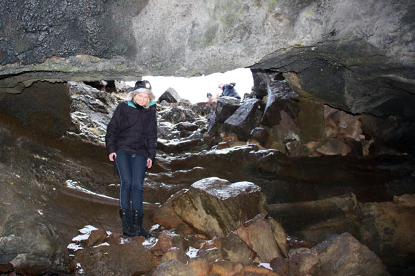Amy in the Lava Cave